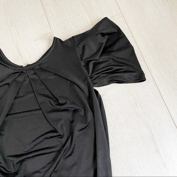 Vintage 90’s Black Dressy Top w/ Open Back - Picture 2 of 8